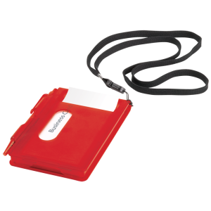 Card Holder with Pen Pad and Lanyard