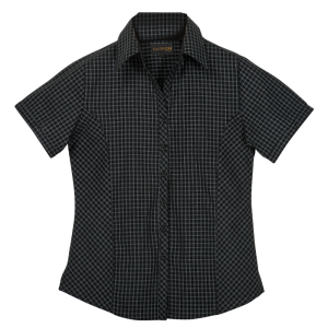 Pioneer Check Blouse Short Sleeve Ladies
