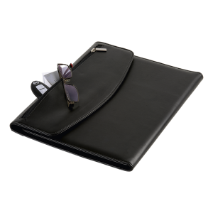 A4 Folio with Calculator and Zippered Flap Pocket 40 pages