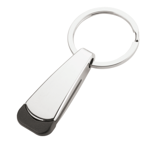 Tear Shaped Chrome Keychain
