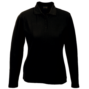 175g Pique Knit Long Sleeve Golfer Ladies