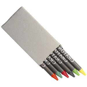 Crayons in Recycled Box Set of 6
