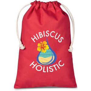 Altitude Allsorts Midi Cotton Drawstring Pouch - Red