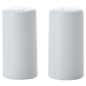 White Basics Cylindrical Salt & Pepper