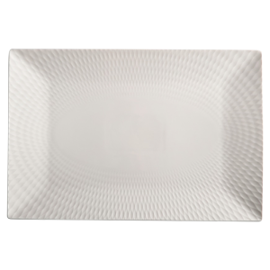 White Basics Diamonds Rectangular Platter