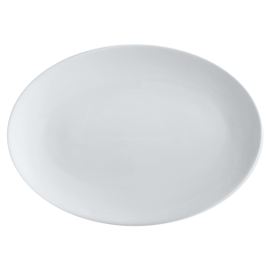 White Basics Oval Plate