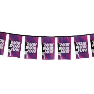 Sublimated Single-Sided 110 gms Polyester Rectangle Bunting - 10m