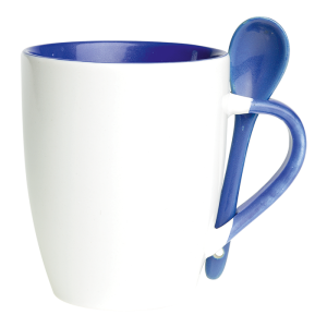 345ml Ceramic Mug with Spoon