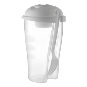 Salad Shaker with Salad Dressing Container and Fork