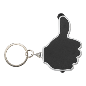 3 in 1 Thumbs Up Keychain with Stylus and LED Light