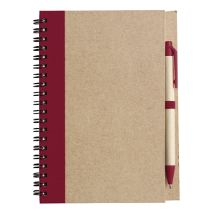 Recycled Spiral Notebook and Pen