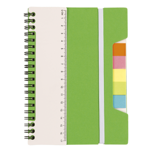 A5 Notebook With Sticky Notes And Ruler