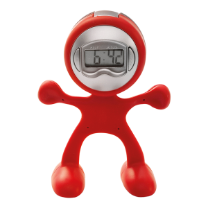 Man Shaped Alarm Clock with Memo Holder