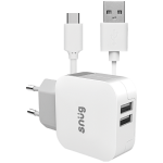 Snug Home Charger With USB Type-C Charge and Sync Cable