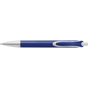 Coloured Barrel Ballpoint Pen with Silver Tip and Clip