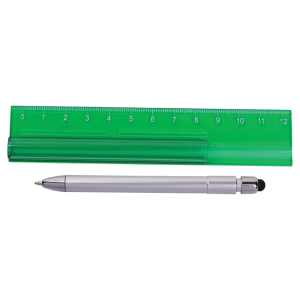 Translucent Ruler with Stylus Pen