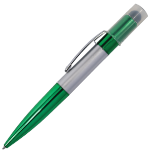 Twist Action Ballpoint Pen with Stylus and LED Lights