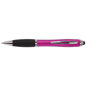 Ballpoint with Rubber Grip and Stylus
