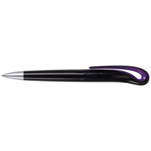 Swan Neck Design Ballpoint Pen with Black Barrel