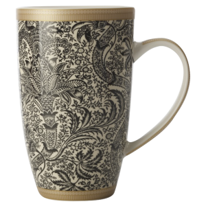 William Morris Black Seaweed Coupe Mug 420ml