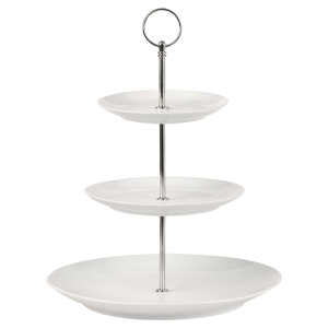 White Basics 3 Tiered Cake Stand