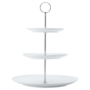 White Basics Diamonds 3-Tier Cake Stand