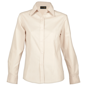 Brushed Cotton Twill Blouse Long Sleeve Ladies