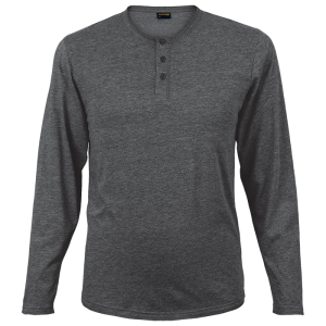 145g Henley Long Sleeve T-Shirt Mens