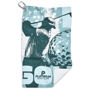 Pre-Printed Sample Hoppla Clubhouse Golf Towel - Single Sided  Branding